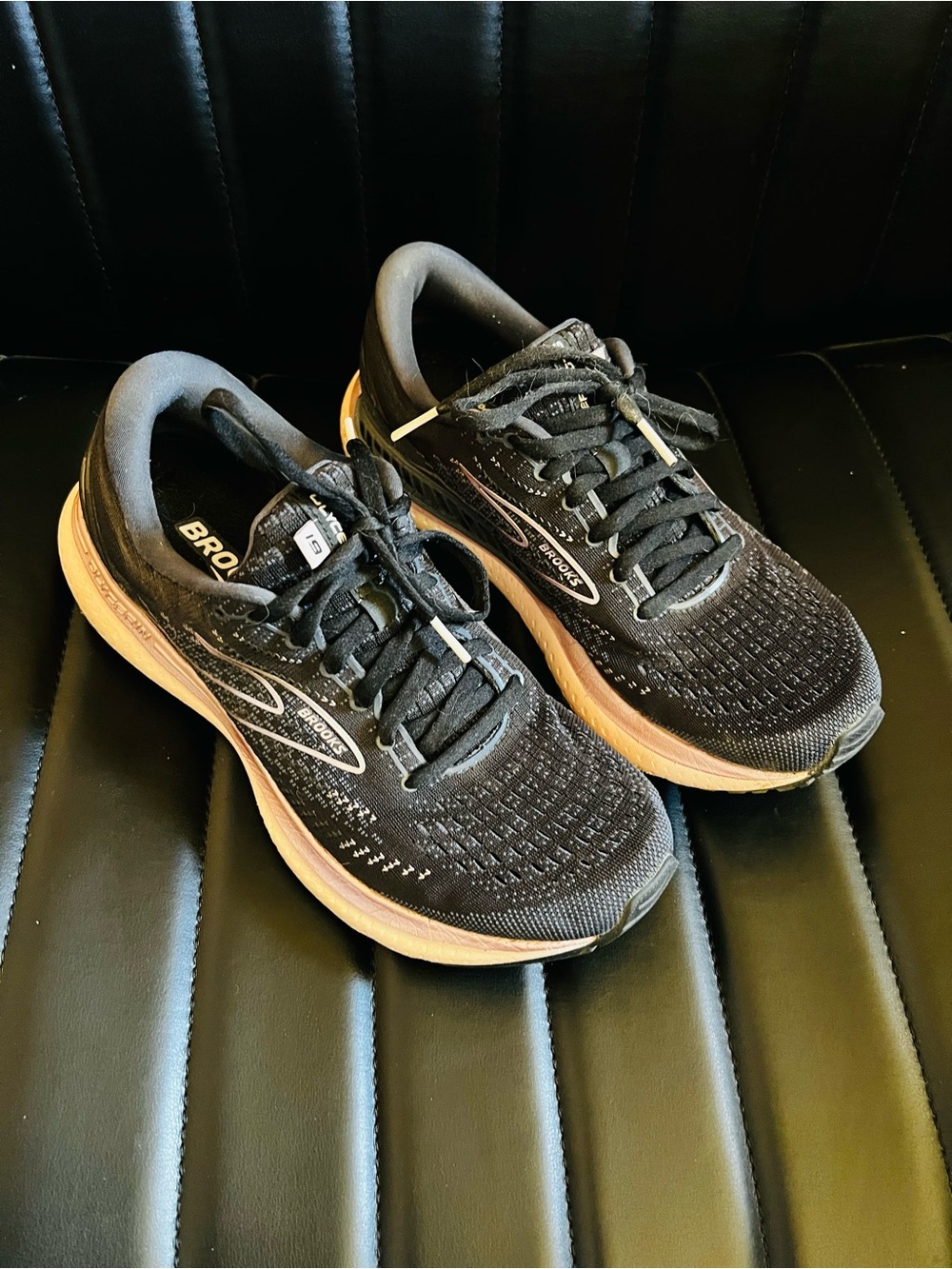 Brooks Black and Tan Neutral Running Sneakers